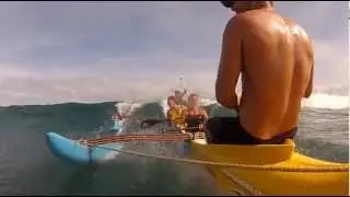 OC4 Outrigger Canoe Surfing Fuerteventura