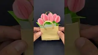 Tulipanes de papel 🌷 qu&eacute; otra cosita les gustar&iacute;a que hiciera? 🥰❤️❤️❤️