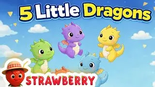Five Little Dragons 🐉 | Fun Counting Poem for Kids | English Nursery Rhymes