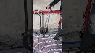 Floor Heating Process! Underfloor Heating Tacker Gun in Action! #tools