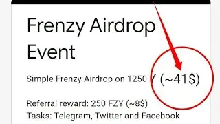 Frenzy Airdrop Event || সবাই পাবেন ৪১ ডলার || FZY (41$) Tech Earning BD 