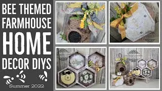 Bee Themed Farmhouse Home Decor DIYs