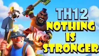 ULTIMATE SYNERGY! TH12 Queen Charge Hog/Miner Hybrid | Best TH12 Attack Strategy in Coc #th12hybrid