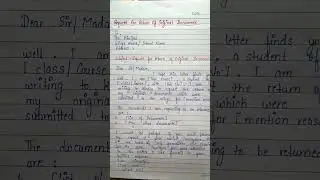 Request for Return of Original Documents | Application for Return of Original Document #application