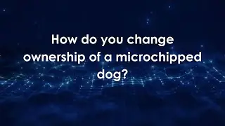 How do you change ownership of a microchipped dog?