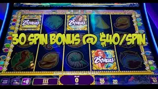 Twin Win & Mystical Mermaid Retrigger 30 Spin Bonus!