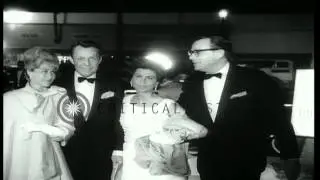 Hollywood celebrities arrive for the premier of movie 'The Chalk Garden' in Holly...HD Stock Footage