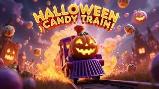 The Halloween Candy Train 🚂🎃 | Magical Kids Nursery Rhyme & Candy Adventure!