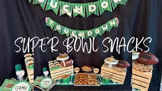 SUPER BOWL SNACKS  -Affordable  Recipe Shortcuts, Game Day Decor Haul from Hobby Lobby & Dollar Tree