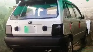 Installing New Back Lights, Bumper In My Mehran | Stickering | Black Roof Paper | Car Service 🔥