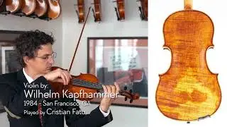 (SOLD) Wilhelm Kapfhammer violin - 1984 / Cristian Fatu / at the Metzler Violin Shop