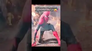 Spiderman copy other superheroes moves 😁#marvel #spiderman #youtubeshorts #shorts #shortsfeed #edits