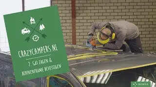 Hefdak CrazyCampers monteren. Deel 2:  Gat zagen en binnenframe bevestigen