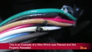 How to reseal pierced wire insulation