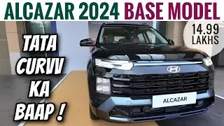 Hyundai Alcazar Facelift 2024 Base Model Review - Forget Curvv! | New Alcazar 2024 Base Model Petrol