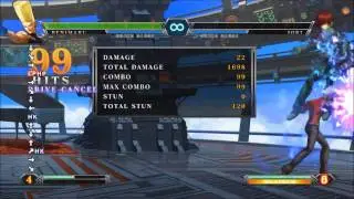 KOF XIII - Benimaru: infinite loop/stun concept