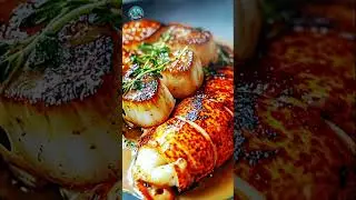 Lobster & Scallops Symphony #seafoodperfection #bessara #cinematicfood #foodfromabove