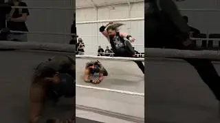 Vicious elbow drop from Sean Tyler #ipw #prowrestling #indiewrestling