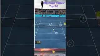 No63. Classic Forehand Volley Magic in Federer TOP100   #tennis #rogerfederer #atp