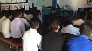 INDUCTION TRAINING AT CONSTRUCTION SITE BY SAFETY OFFICER