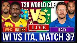 West Indies vs Italy, 37th Match- Live Cricket