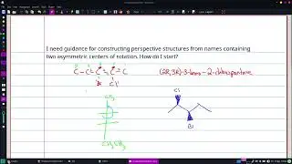 constructing perspective structures from names containing two asymmetric centers of rotation.