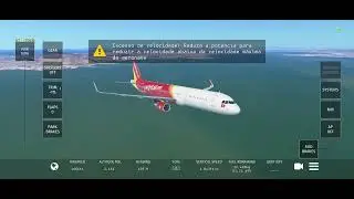 a Decolagem Do Avi&atilde;o Da Vieram Airbus A321-211 Na Infinite Flight Simulator San Francisco Nos EUA