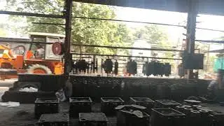 induction furnace installation at 550 kw 500 kg crucible for cast iron melting-indo power make