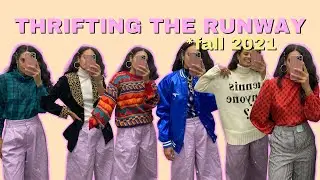 THRIFTING THE RUNWAY | massive fall 2021 thrift haul