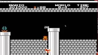 pasando super mario bros nivel 8-4