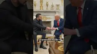 Дональд Трамп 🇺🇸 принимает президента Сальвадора Наиба 🇸🇻 для встречи в Белом доме