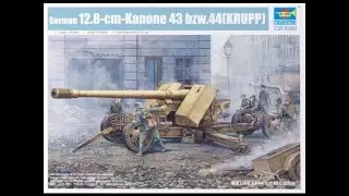 Unboxing Trumpeter 02317 German 128mm Pak 44 (KRUPP) 1/35 (Espa&ntilde;ol)