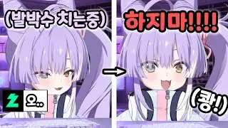 발박수 치는데 이나리들이 너무 좋아해서 화내는 부키
