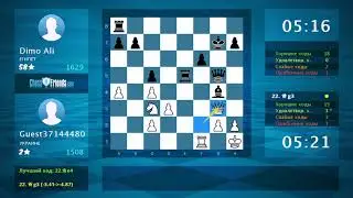 Chess Game Analysis: Guest37144480 - Dimo Ali : 1-0 (By ChessFriends.com)
