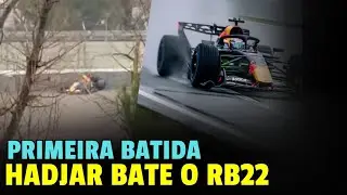 HADJAR BATE O RB22 DURANTE OS TESTES | PRIMEIRA BATIDA DE 2026 | FORMULA 1