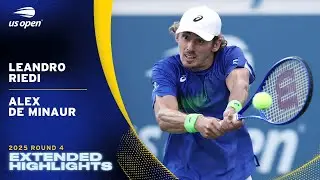 Leandro Riedi vs. Alex de Minaur Extended Highlights | 2025 US Open Round 4