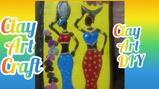 DIY African Tribal Mural Clay Art