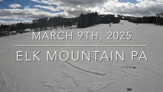 Skiing at Elk Mountain, PA | Mar 9, 2025