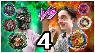CRAZY COMBO MADNESS! Zankye FATHER VS SON 4 Beyblade Burst 3on3 BATTLES!