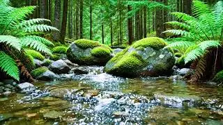Forest Stream Sounds And Birdsong For Deep Sleep | 8 Hours Natural White Noise