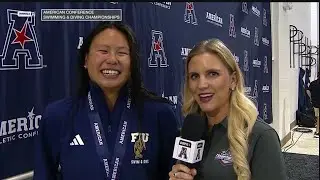 Natalie Kalibat Witten American Athletic Conference Swimming & Diving Championship Commentary