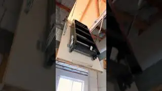 We put a folding ladder in the attic #construction #house