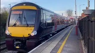 Cross Country 170108 Seen Departing Out Of Oakham Station 