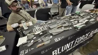The Blade Show 2025 the booth of BLUNT FORCE BLADES straight and to the point