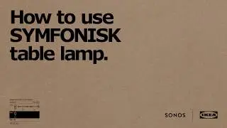 Utilisation de la lampe de table IKEA SYMFONISK avec enceinte