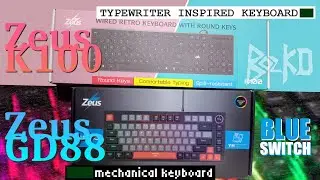 Zeus K100 and Zeus GD-88 Mechanical Keyboard Unboxing and Review (Tagalog)