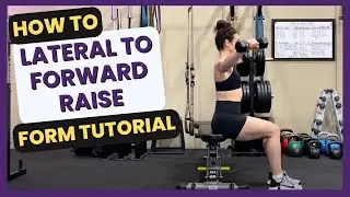 Dumbbell Seated Lateral To Forward Raise Exercise Tutorial | Shoulder Workout