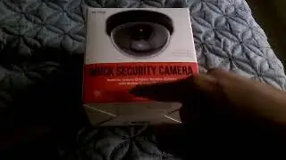 Vibe essential mock realistic indoor/outdoor Dummy security camera with motion sensor led light