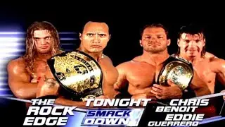 The Rock & Edge Vs Chris Benoit & Eddie Guerrero :Smackdown 2002