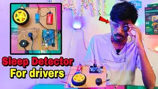 Anti sleep alarm detector for drivers| Arduino based sleep Detector|Arduino uno projects #trending